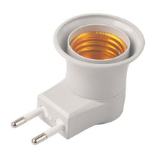 SaySure - Plug Adapter Converter W/ON off Button New E27 LED Light Male Socket to EU Type