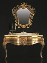 Lavabo di design Luxus in marmo con specchio