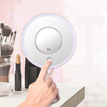 Specchio 8 pollici grande vanità 1x Led Con Luci Dimmerabile Touch Screen Portatile Piccolo Specchio
