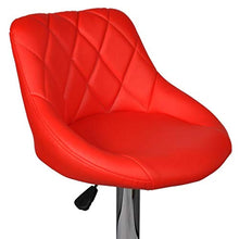 vidaXL 2X Sgabello da Bar Rosso Regolabile con Poggiapiedi e Schienale Sedia