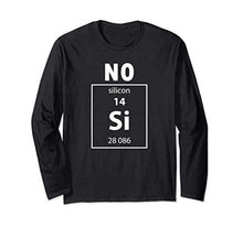 Nessun elemento di chimica siliconica della tavola periodica Maglia a Manica
