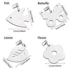 Pesi per tovaglia, 6 pezzi, morsetti per ristorante e cucina, resistenti con clip da giardino, in acciaio inox, per casa, matrimoni, feste, picnic, interni ed esterni (pesce)