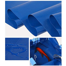 ZX Telone Protetto UV E Impermeabile，Include Occhielli,Spessore 0.45mm,550grammi/mq (Colore : Blu, Dimensioni : 2x1.5m)