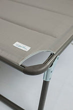 Meerweh Mare WEH Alluminio Sdraio da Giardino XXL con Tetto a Tre Gambe Sedia a Sdraio Imbottito con Quick Dry Foam Sedia a Sdraio, Grigio, 200 x 70 x 37,5 cm
