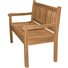 Teako Design - Panchina da giardino Arezzo in legno massiccio, larghezza 180 cm