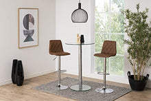 AC Design Enya - Sgabello da bar in plastica, 40 x 110 x 48,5 cm, colore: Marrone chiaro