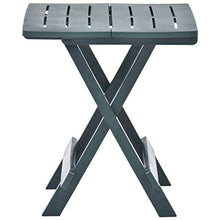 E E-NICES Tavolo da Giardino Pieghevole Verde 45x43x50 cm in Plastica