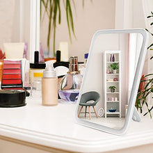 Auxmir Specchio da trucco con luce, 37 LED dimmerabile Vanity Mirror, supporto per tavolo da toeletta, specchio cosmetico illuminato con touch screen, doppio alimentatore, quadrato