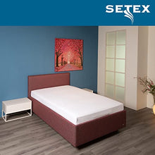 SETEX, Molton, coprimaterasso, con Elastico agli Angoli, di Colore Bianco, 1308, Cotone, Bianco, 180 x 200 cm