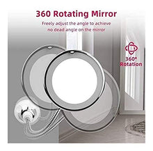 ZWH-Specchio per Il Trucco Trucco Specchi Specchio da Toilette con Luci 10X di Ingrandimento Appoggio con Forte Aspirazione for Il Bagno