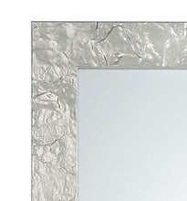 MO.WA Specchio Parete Moderno 50x145, Specchiera Argento, Specchio lungo Muro Parete - Made in Italy.