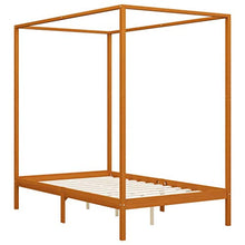 FAMIROSA Giroletto con Baldacchino 4 Cassetti in Legno di Pino 140x200 cm