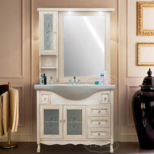 Mobile da Bagno in Legno DECAPE' con LAVABO in Ceramica E SPECCHIERA