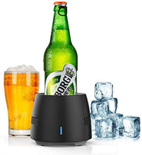 DDH Refrigeratore elettronico per Bottiglia di Raffreddamento Portatile Mini frigo Raffreddamento Veloce per la casa e Il Viaggio (Nero)-Platter