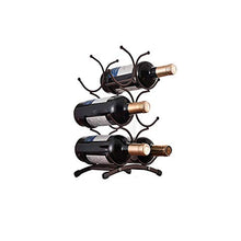AniU - Supporto per bottiglie di vino, scaffale per vino, contenitore per 6 bottiglie da cucina, dispensa, cantina