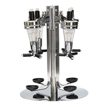 BENOHAOH 4 Teste 6 Teste 6 Teste Rotary in Acciaio Inox Succo di Vino Succo di Cocktail Basamento Bevande Ottica Distributore Supporto da Cucina Bar (Color : 6 Heads)