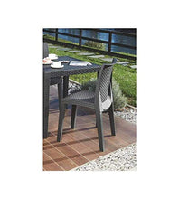 Sedia Lady Imp. - Rattan, Colore Antracite