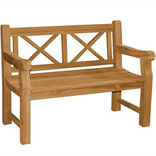 Panchina da giardino XXL in legno massiccio di teak