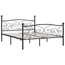 SKM Giroletto con Doghe Nero in Metallo 200x200 cm (25kg)