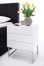 Robas Lund Comodino, Bianco, BxHxT 50x60x40 cm