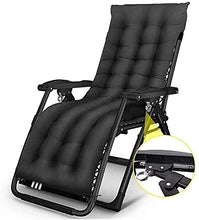 Sedia a sdraio da giardino reclinabile leggera oversize con chiusura a gravità zero in giardino e all'aperto Sedia a sdraio per la casa Sedia a sdraio pieghevole da spiaggia con tampone di cotone