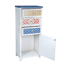 Home Gadgets - Cassettiera in stile retrò, con 4 cassetti, in legno, 120 cm