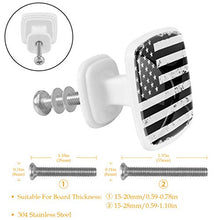 bandiera americana 4 PCS Pomelli per Porta, Pomolo per Mobile, Pomelli per Mobili con Viti, Maniglia per Armadietto, Pomelli per Porta, Pomelli per Cassetti per Porta, Armadio, Cassetto e Credenza