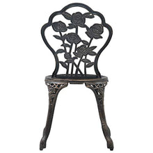 vidaXL 2X Sedie da Bistrot Eleganti Classiche Rustiche Robuste Sedili Giardino Esterni Stabili in Alluminio Pressofuso Bronzo Gambe in Ghisa
