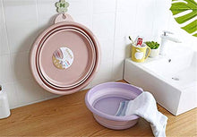 Multifunzionale Rotondo Lavabo Casa in Materia Plastica Hanging Bambino Bacino 2 Pezzi,b,Small