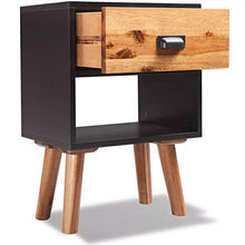 mewmewcat Comodino in Massello Acacia 40x30x58 cm