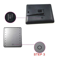 Specchio Vanity con 8/16 LED Specchio Vanity con Touch Dimmer Interruttore Desktop Bagno Viaggio 16LED Batteria Staffa Nero