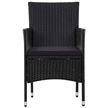 Set mobili da Giardino 4 posti, Set Mobili da Giardino con Cuscini in Polyrattan, 1 x Divano a 2 posti + 2 x Poltrone + 1 x Tavolino da caffè + 3 x Cuscini per la Seduta - Arredi Casa