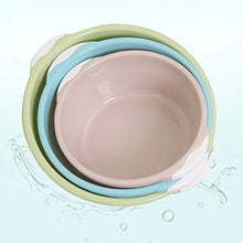 Triamisu Lavabo per Uso Domestico Bacino di plastica Piccolo Piatto Tondo Spesso lavello lavabo lavabo lavabo lavabo Piccolo Bacino - Blu
