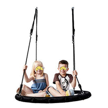 MALY Altalena per Esterno, Corda Gigante per Web Nido Appeso Albero Rotondo Resistente Facile da Installare 100Cm Bambini Giardino Esterno Altalena per Bambino Adulto