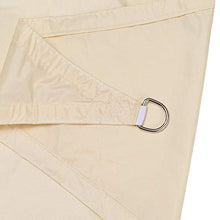 Charm4you Tenda Parasole a Vela Giardino Balcone,Vela da Sole Impermeabile da Giardino da Esterno-Beige_4 * 5,Impermeabile e Resistente Vela Ombreggiante