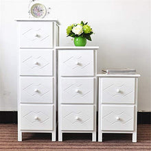 Comodino Comodino Armadio Camera da Letto Comodino Doppio cassetto Comodino Semplice Bianco Arredamento Moderno (Color : White, Size : Four Floors)