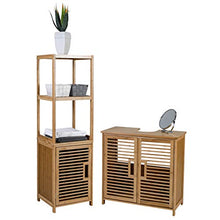 Axentia Armadietto da Bagno con 2 Ripiani, Legno ingegnerizzato, ca. 33 x 115 x 33 cm