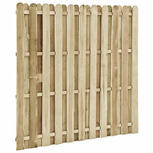 vidaXL Legno di Pino Impregnato Verde Pannello di Recinzione Elegante Robusto Privacy Sicurezza Barriera da Giardino Recinto 180x170 cm
