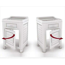 Bama Mobiletto Lavatoio in Resina Artu' 60x51x89h Blu