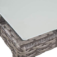 SKM Set da Pranzo da Giardino 9 pz con Cuscini in Polyrattan Grigio (87.5kg)