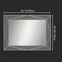 Specchio da Bagno Illuminato a LED con vanità Leggera, Specchio da Parete Senza Cornice Impermeabile e Resistente all'umidità per Bagno e Camera da Letto