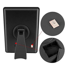 Specchio per il trucco Specchio con 16 LED Specchio cosmetico con interruttore Touch Dimmer Supporto a batteria per bagno da viaggio,Nero