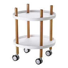 YIN YIN Carrello per Ripiani Carrello portaoggetti, ripiano portaoggetti in plastica Tondo Semplice ed Elegante, Resistente e Durevole, Passeggino for Hotel, 3 Colori, 45X56 cm Carrello a rulli