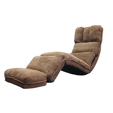 Poltrone LHA Lazy Sofa Letto Singolo Sedia da Letto Balcone Sgabello da Giardino Sedia Pieghevole Soft Lounge Chair