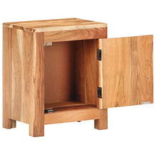 FAMIROSA Comodino 40x30x50 cm in Legno Massello di Acacia-0474