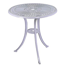 giordano shop Set Tavolo e 2 Sedie da Giardino in Alluminio Siracusa Bianco