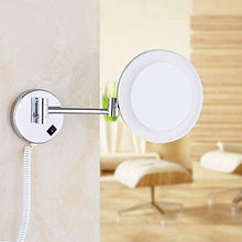 WZM Vanity 8 Pollici Specchio Ingranditore 10X Illuminato Specchio per Il Trucco a Parete Specchio Acrilico Luce Fredda Luce Calda .Specchio