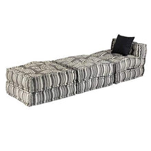 Tidyard Pouf Divano Letto Modulare a 3 Posti in Tessuto Patchwork,Divano in Tessuto,Divano Modulare,Divano con Penisola,Divano Angolare in Tessuto,Poltrona Letto in Tessuto