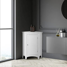 Teamson Home Mobile In Piedi Da Bagno In Legno Bianco D'Angolo ELG-586