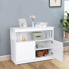 Armadietto da Bagno, Armadietto a Pavimento Armadio di Stoccaggio Credenza Moderna con Doppie Porte, 98 x 44 x 80 cm, Bianca